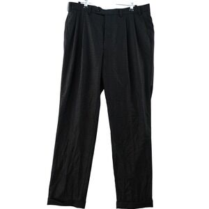 NWT Ralph Lauren Men's 36x32 Comfort Flex Pant Pleated‎ Charcoal Dress Pants